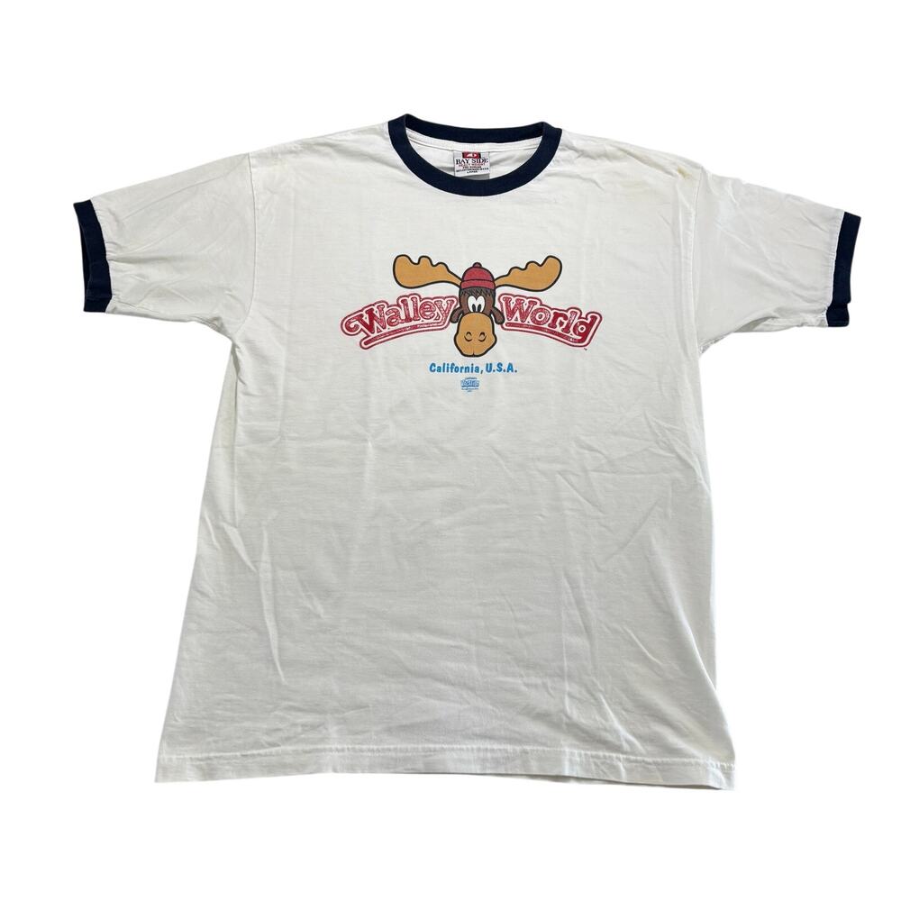 Bay Side National Lampoons Walley World Ringer T-Shirt, Size Large, Made in USA
